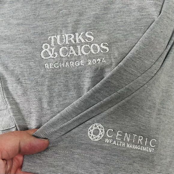 NWT Travis Mathew 2XL Sunnyvale Golf Polo Shirt Light Heather Gray Turks Caicos - Picture 4 of 6